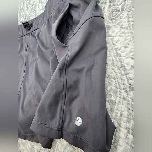 Grey lightweight athletic shorts for women. - Picture 2 of 3